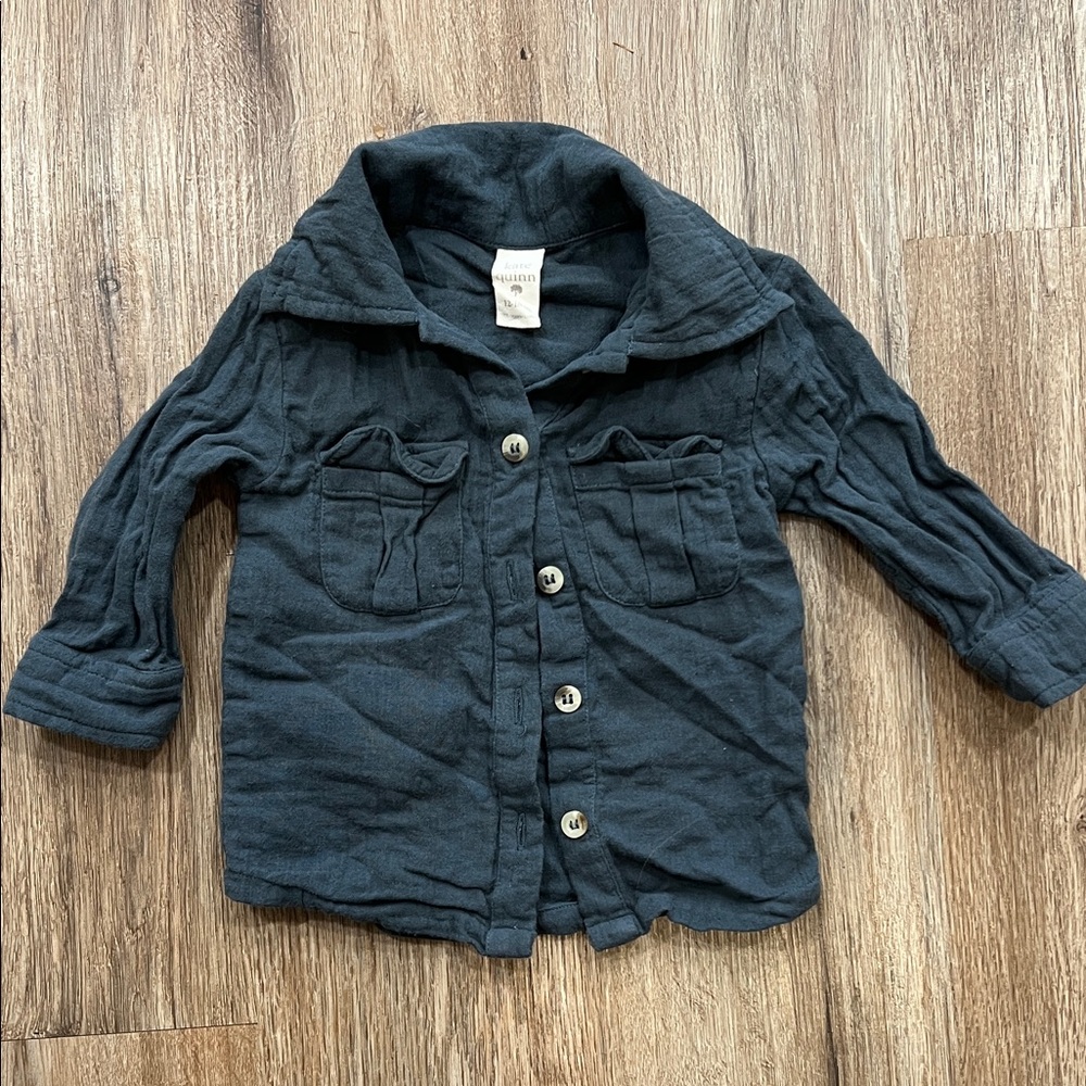 Kate Quinn 100% organic cotton 12-18 month shirt